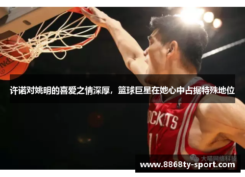 许诺对姚明的喜爱之情深厚，篮球巨星在她心中占据特殊地位